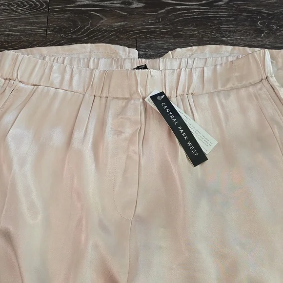 Central Park West rose gold Wide Leg Pants with High Waist Design size L - Picture 15 of 15